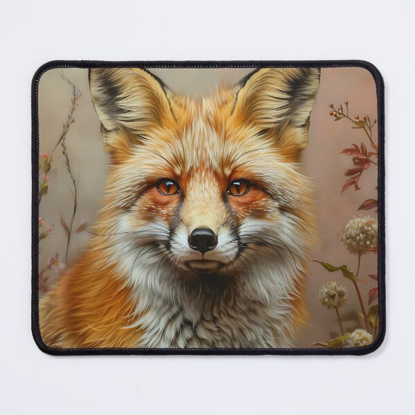 Item preview, Majestic Red Fox Close-Up with Soft Pastel Background designed and sold by daila70.