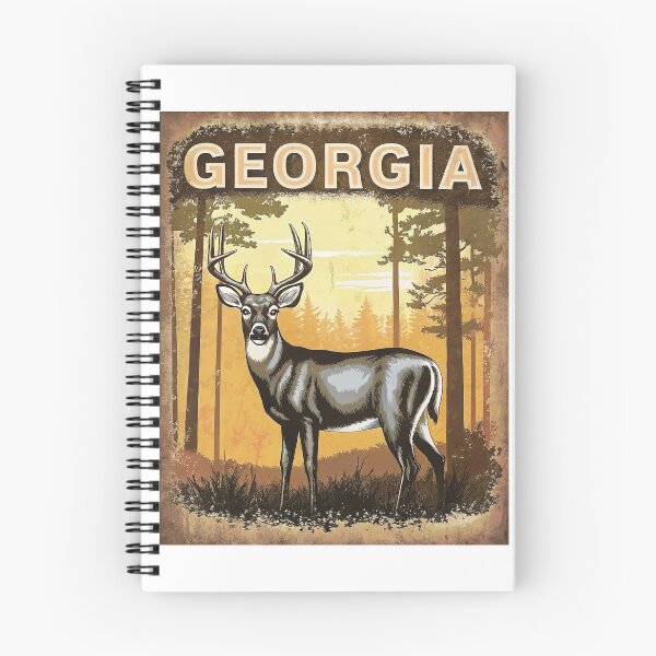 Item preview, Georgia Deer – Vintage Wildlife Poster designed and sold by PastEcho.