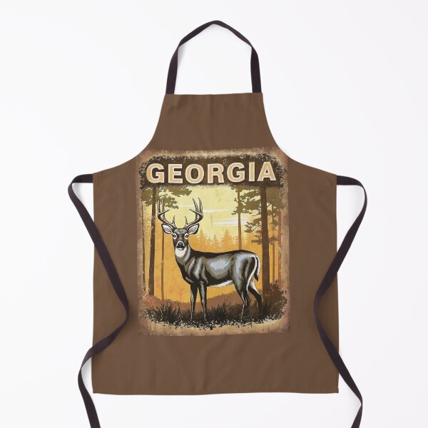 Item preview, Georgia Deer – Vintage Wildlife Poster designed and sold by PastEcho.