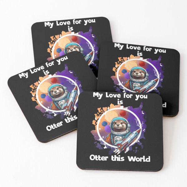 Item preview, Otter This World – Cute space design with otters | Gift idea for otter fans & space lovers designed and sold by ToSaDesigns24.