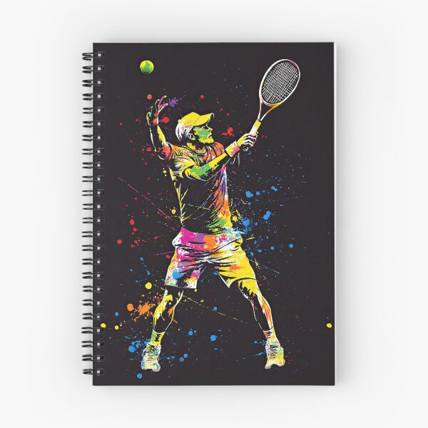 Item preview, Male Tennis Figure Surrounded By Color And Motion designed and sold by Piotrek0001.