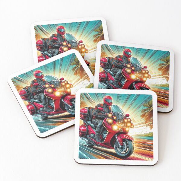 Item preview, AI Biker Touring Through Nature – Scenic Motorcycle Adventure Design for Travel, Scooter, and Outdoor Lovers designed and sold by knalpot-design.