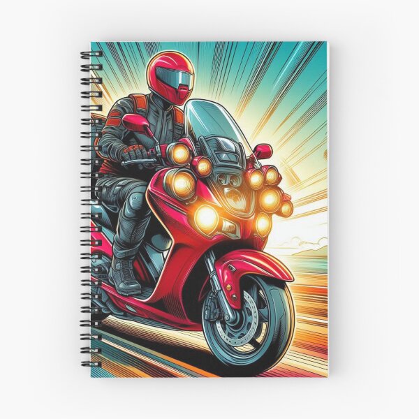 Item preview, AI Biker Touring Through Nature – Scenic Motorcycle Adventure Design for Travel, Scooter, and Outdoor Lovers designed and sold by knalpot-design.