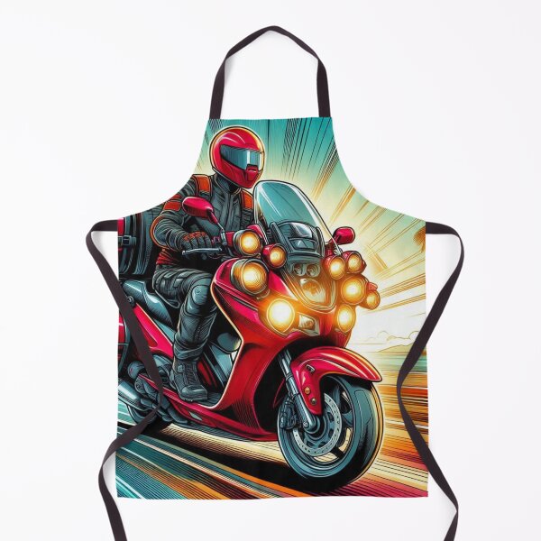Item preview, AI Biker Touring Through Nature – Scenic Motorcycle Adventure Design for Travel, Scooter, and Outdoor Lovers designed and sold by knalpot-design.