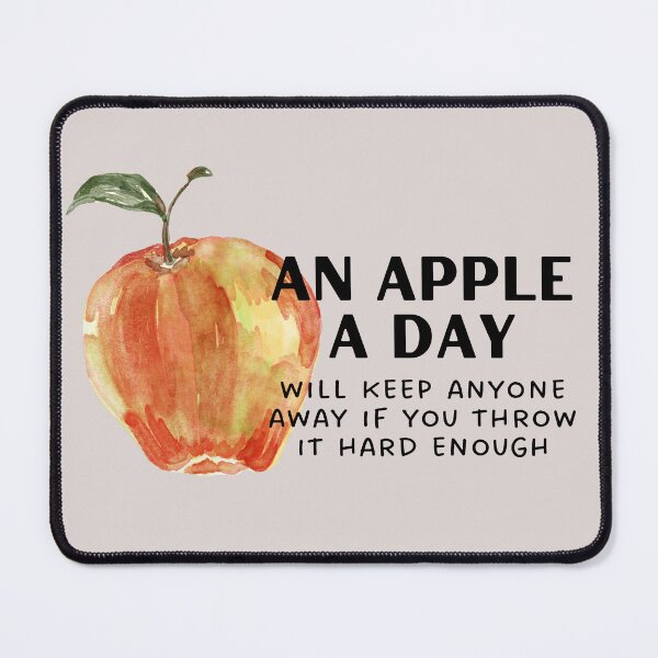 Item preview, Sassy Watercolor Apple Funny Sticker – Snarky Fruit Humor for Silly Vibes designed and sold by thistledewcraft.