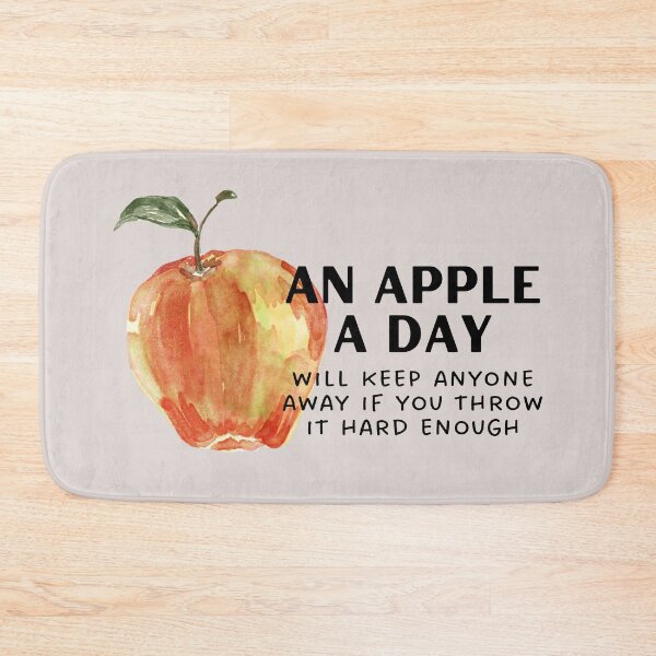 Item preview, Sassy Watercolor Apple Funny Sticker – Snarky Fruit Humor for Silly Vibes designed and sold by thistledewcraft.
