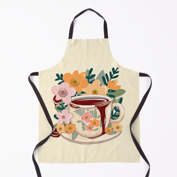 Item preview, Floral cup of chocolate hot drink illustration design designed and sold by Clara Fruggeri.