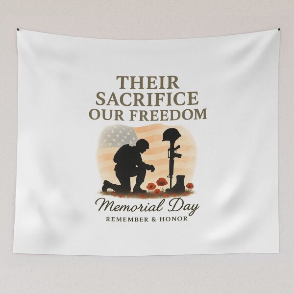 Item preview, Their Sacrifice Our Freedom – Memorial Day Tribute Design designed and sold by DOPANDA ..