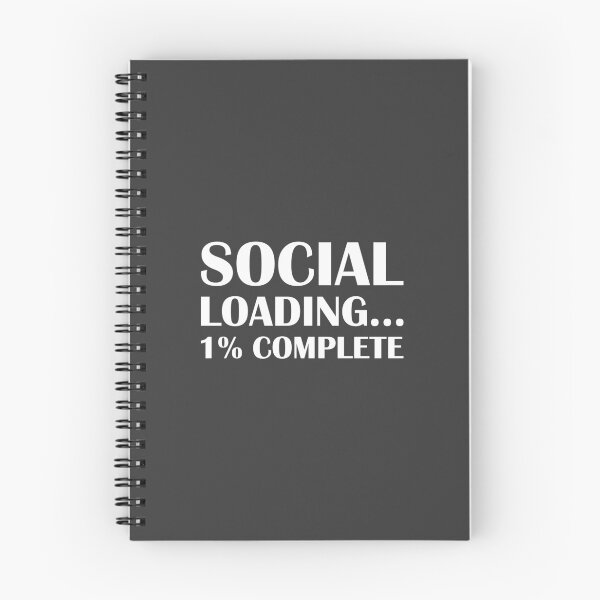 Item preview, Social Loading... 1% Complete / Introvert Joke Funny T-Shirt Label designed and sold by introvertvibes.