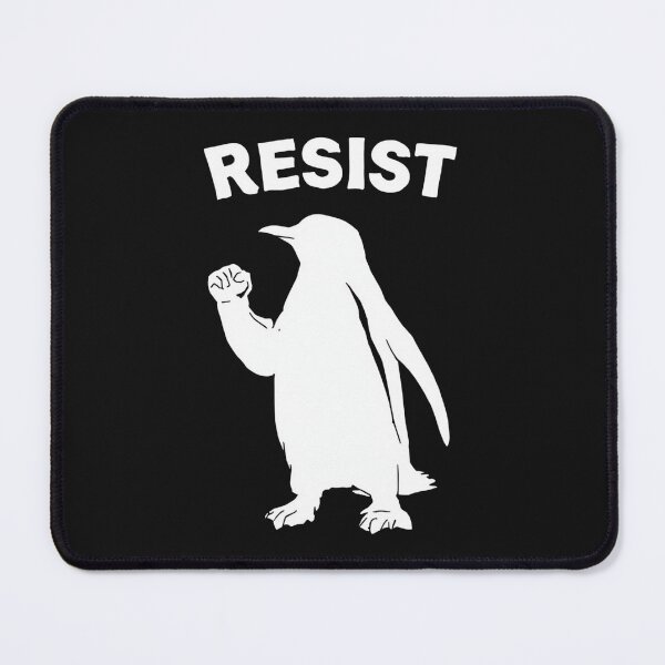 Item preview, Resist Penguin Outline Minimalist Protest Animal Art designed and sold by Adrian Kane.
