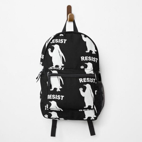 Item preview, Resist Penguin Outline Minimalist Protest Animal Art designed and sold by Adrian Kane.