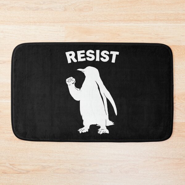 Item preview, Resist Penguin Outline Minimalist Protest Animal Art designed and sold by Adrian Kane.