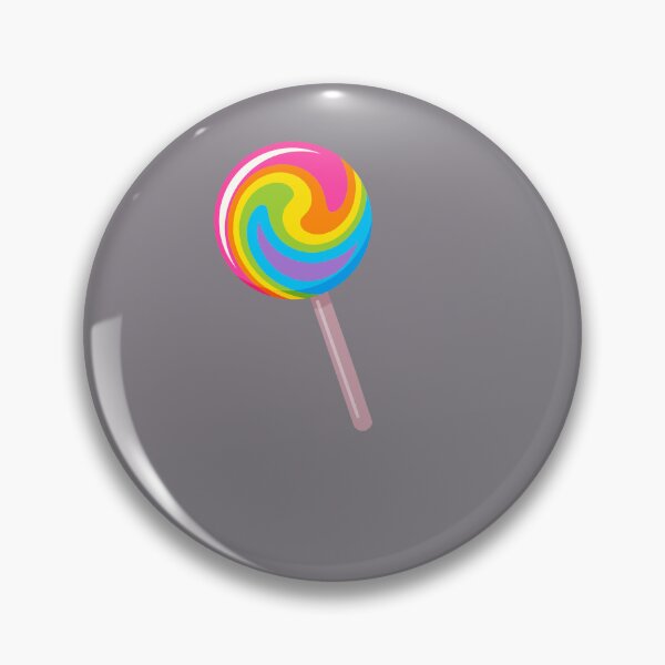 Item preview, colorful, spiral-shaped lollipop with rainbow pattern designed and sold by Kisho.