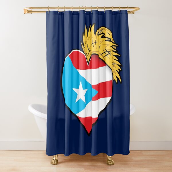 Item preview, Love Puerto Rico Heart and Pava Hat - Blue designed and sold by HectorCantres.