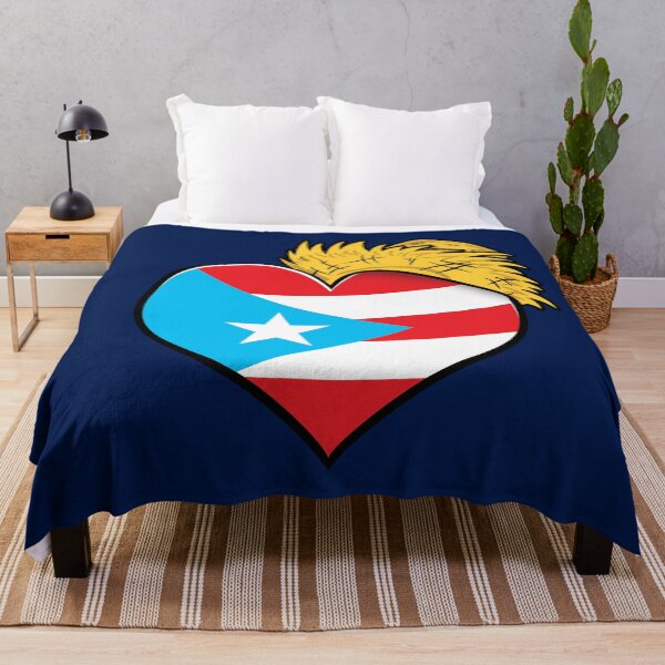 Item preview, Love Puerto Rico Heart and Pava Hat - Blue designed and sold by HectorCantres.