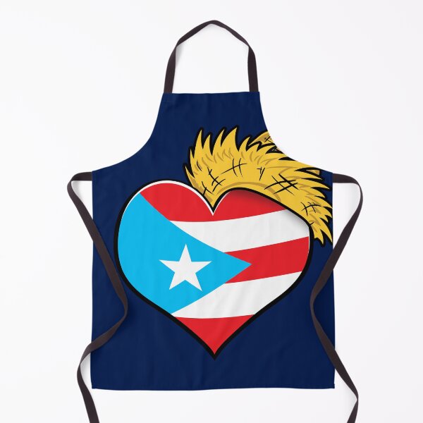 Item preview, Love Puerto Rico Heart and Pava Hat - Blue designed and sold by HectorCantres.