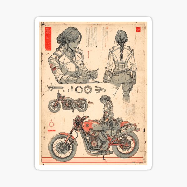 Item preview, Design of the Rider - Blueprint of Motion designed and sold by SteadyRolling.
