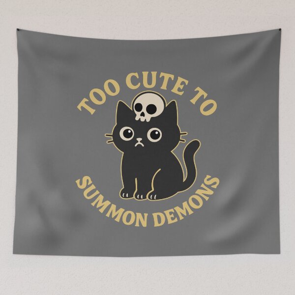 Item preview, Too Cute to Summon Demons designed and sold by TeeLabDesign.