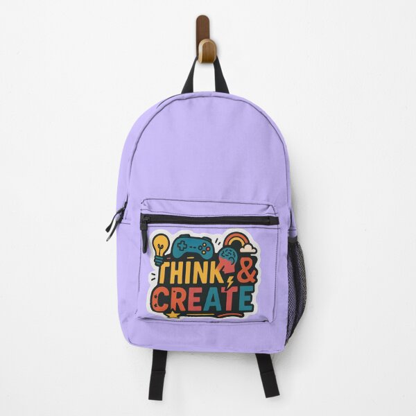 Item preview, Think and Create Motivational Gaming Sticker designed and sold by ExploreAura Studio.