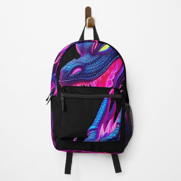 Item preview, Cyberpunk Neon Dragon – Futuristic Glowing Artwork designed and sold by FusionCipher.