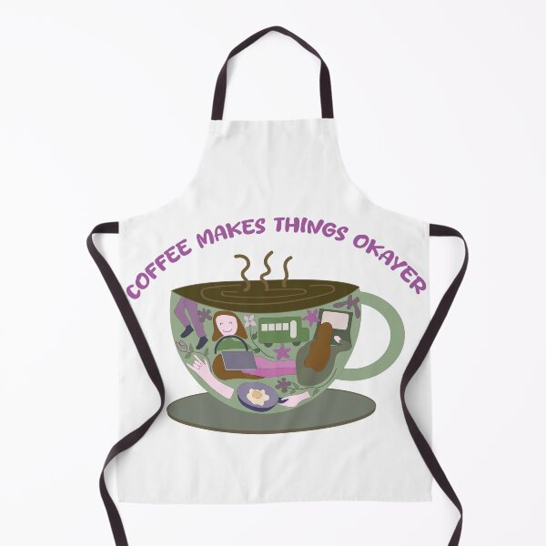 Item preview, Coffee makes things okayer designed and sold by SoupSouka.