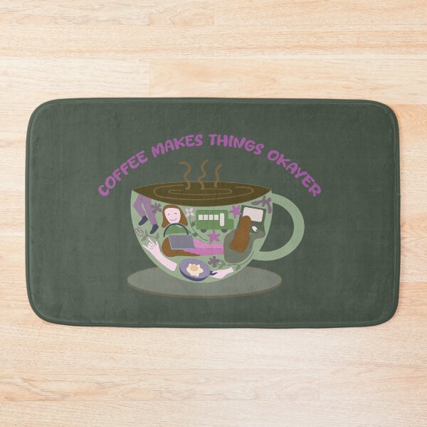 Item preview, Coffee makes things okayer designed and sold by SoupSouka.