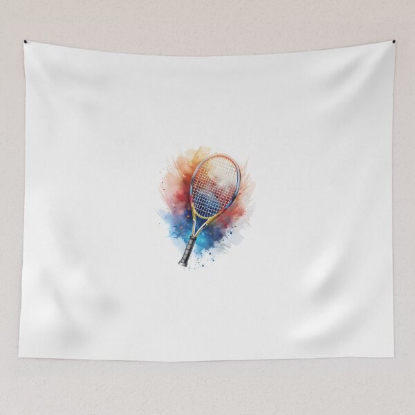 Item preview, Tennis Racket with Colorful Paint Splash designed and sold by Kids Art 4U.