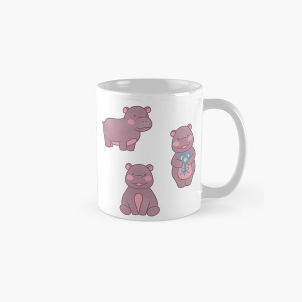 Aperçu de l'œuvre trois adorables bébés hippopotames créée et vendue par winterpumpkin.