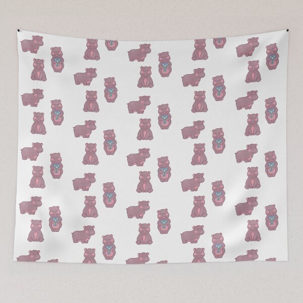Item preview, three cute baby hippos designed and sold by winterpumpkin.
