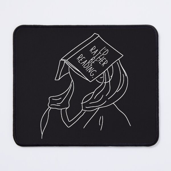 Item preview, I'd Rather Be Reading – Funny Book Lover Design for Readers, Teachers & Cozycore Fans - Book On My Face White designed and sold by thistledewcraft.