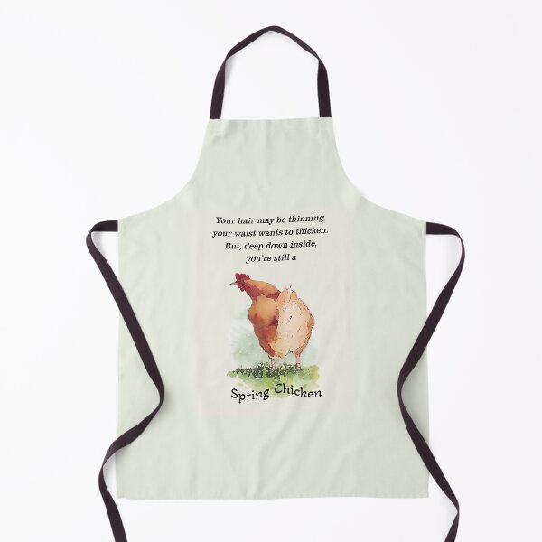 Item preview, Aging Humor, Still A Spring Chicken with Art and Poem designed and sold by JoyfulWhimsy.