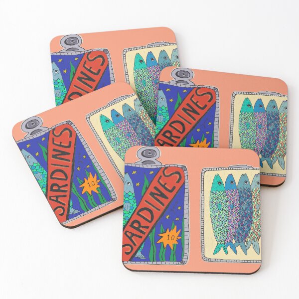 Item preview, Colorful Canned Sardines designed and sold by BirdeeandBeeDesigns.