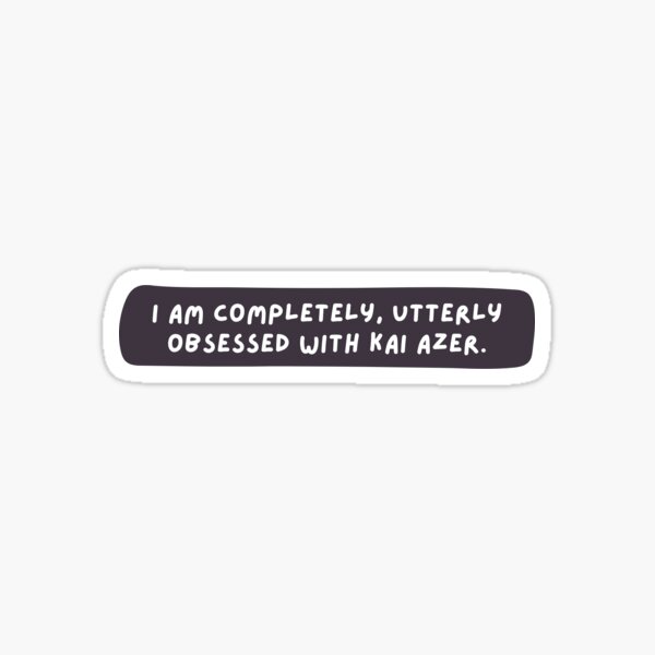 Artikel-Vorschau von Kai Azer Sticker, designt und verkauft von Abby Bowman.