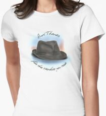 Hut für Leonard Cohen Tailliertes T-Shirt