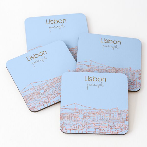Item preview, Bridge Lisbon Portugal Blue designed and sold by SoupSouka.