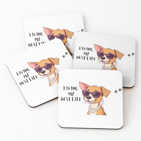 Item preview, Just Living my Best Life designed and sold by Paws For Effect.