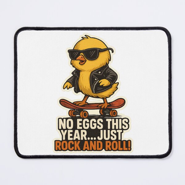 Item preview, Cool Rock Chick – No Eggs This Year, Just Rock and Roll designed and sold by McZerrill.