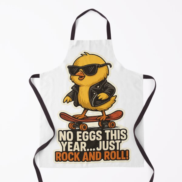 Item preview, Cool Rock Chick – No Eggs This Year, Just Rock and Roll designed and sold by McZerrill.