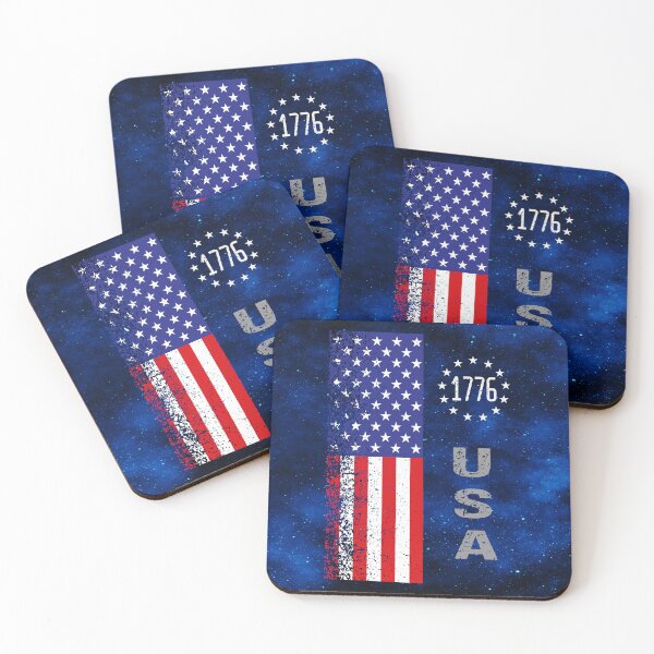 Item preview, Historic Liberty: American Flag & Distressed 1776 Emblem designed and sold by MysticOzzy.