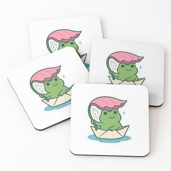 Item preview, Pink Leaf Boat Frog designed and sold by hi-chew.