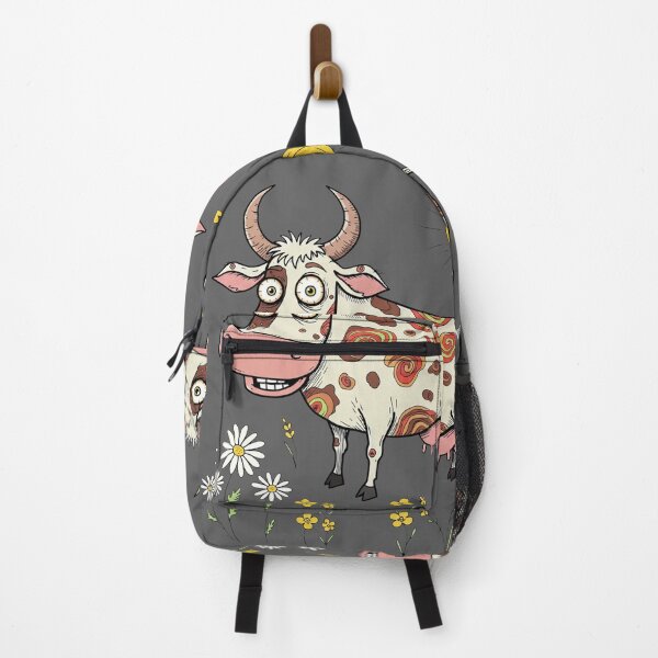 Item preview, Crazy Cow on a Flower Meadow designed and sold by Wild-way Art.