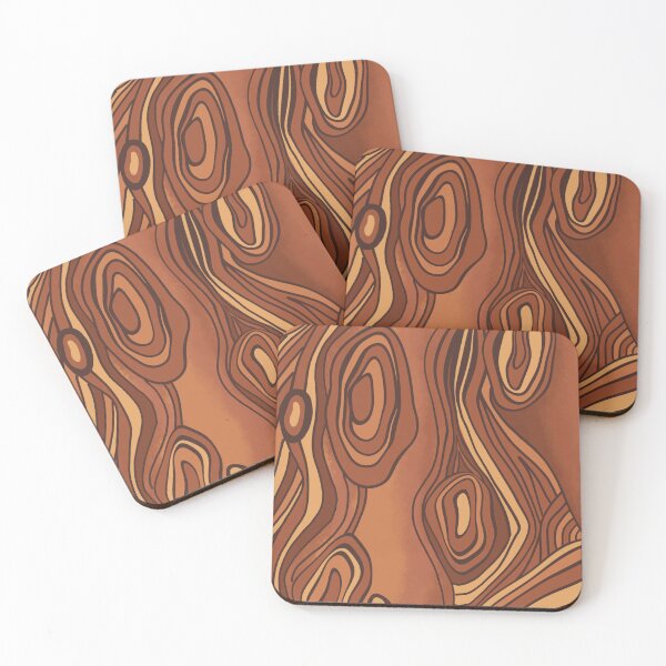 Item preview, Wood Grain Abstract Pattern - Brown Earth Tone Seamless Texture designed and sold by Chillspire.