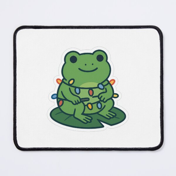 Item preview, Frog Tangled in Christmas Lights designed and sold by hi-chew.