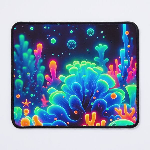 Item preview, uv reactive Neon Coral Reef Underwater Scene designed and sold by Taans-Creation.