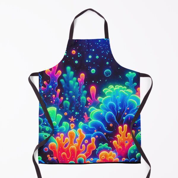 Item preview, uv reactive Neon Coral Reef Underwater Scene designed and sold by Taans-Creation.