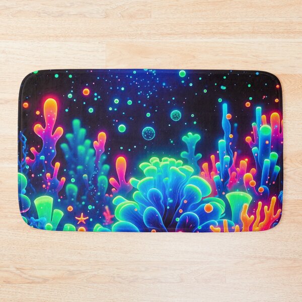 Item preview, uv reactive Neon Coral Reef Underwater Scene designed and sold by Taans-Creation.