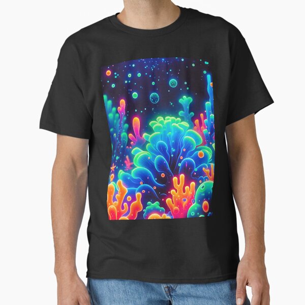 Item preview, uv reactive Neon Coral Reef Underwater Scene designed and sold by Taans-Creation.
