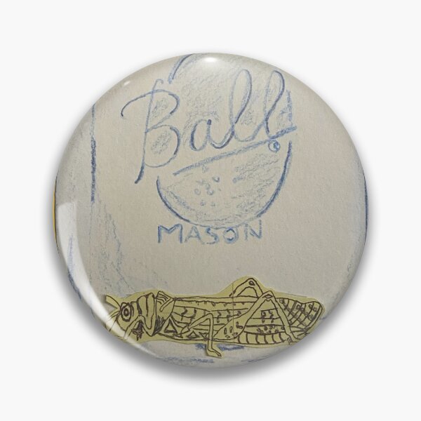 Item preview, Grasshopper in a Mason Jar designed and sold by BirdeeandBeeDesigns.