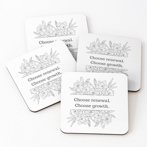 Item preview, Inspirational Persephone Reminder - Narcissus Flower Border designed and sold by AngelicAdornments.