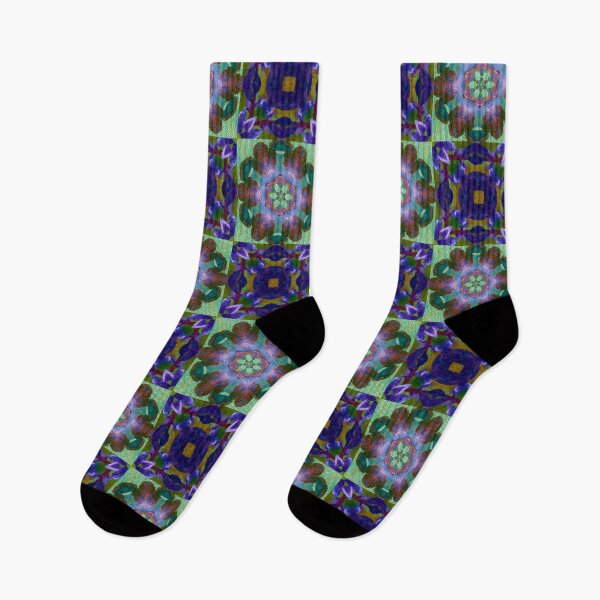 Item preview, Striking  Abstract Mosaic Design of Blues and Greens - Vintage Patchwork Feel designed and sold by The-Inner-Light.